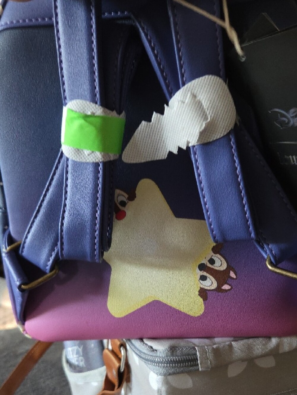 Disney Loungefly Blue Chip 'n' Dale  Mini Backpack - Picture 4 of 5